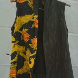 Rompi Hitam Motif Bunga Lotus
